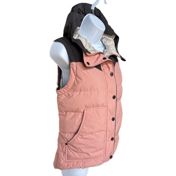Stio Womens Pink Woodson 650 Fill Goose Down Feather Hooded Puffer Vest size S - Picture 7 of 16